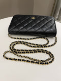 Chanel Classic Quilted Wallet on Chain Black Caviar