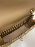 Chanel Pearl Crush Quilted Mini Rectangular Beige Lambskin