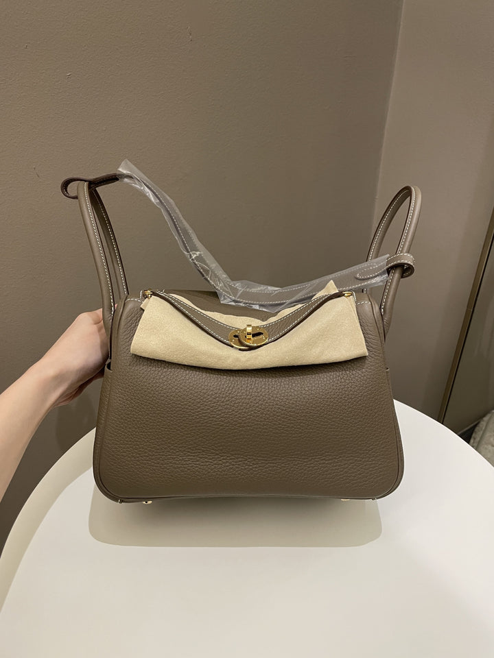 Hermes Lindy 26 Etoupe Clemence