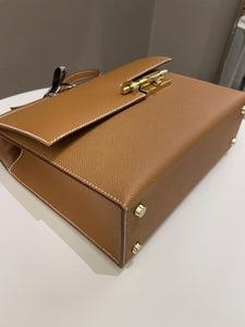 Hermes Verrou 21 Gold Epsom