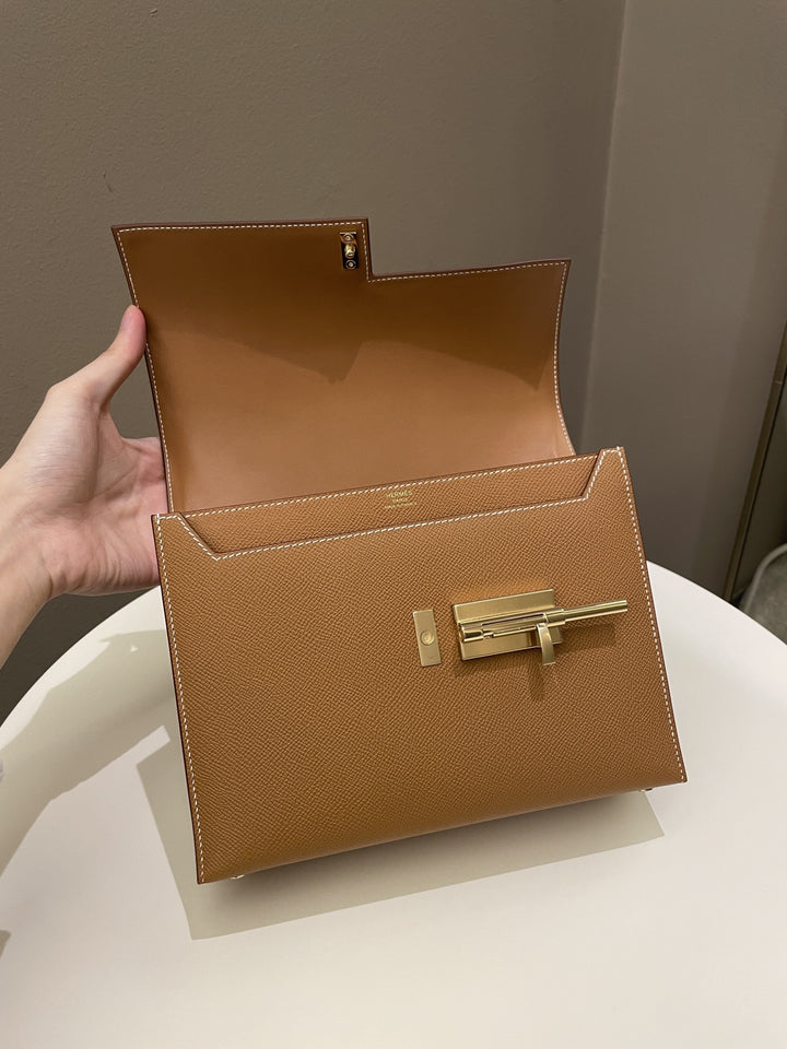 Hermes Verrou 21 Gold Epsom