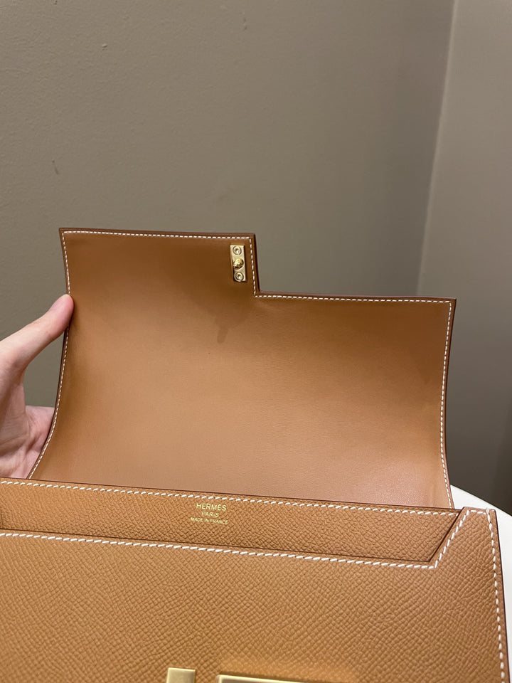 Hermes Verrou 21 Gold Epsom