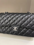 Chanel Classic Quilted Medium Double Flap Black Caviar