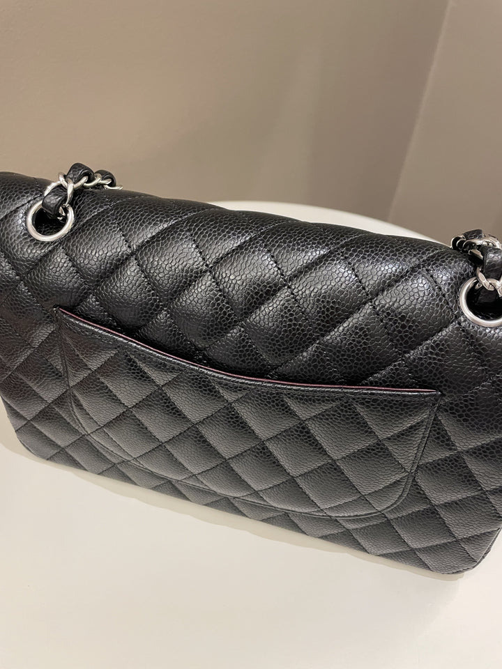 Chanel Classic Quilted Medium Double Flap Black Caviar