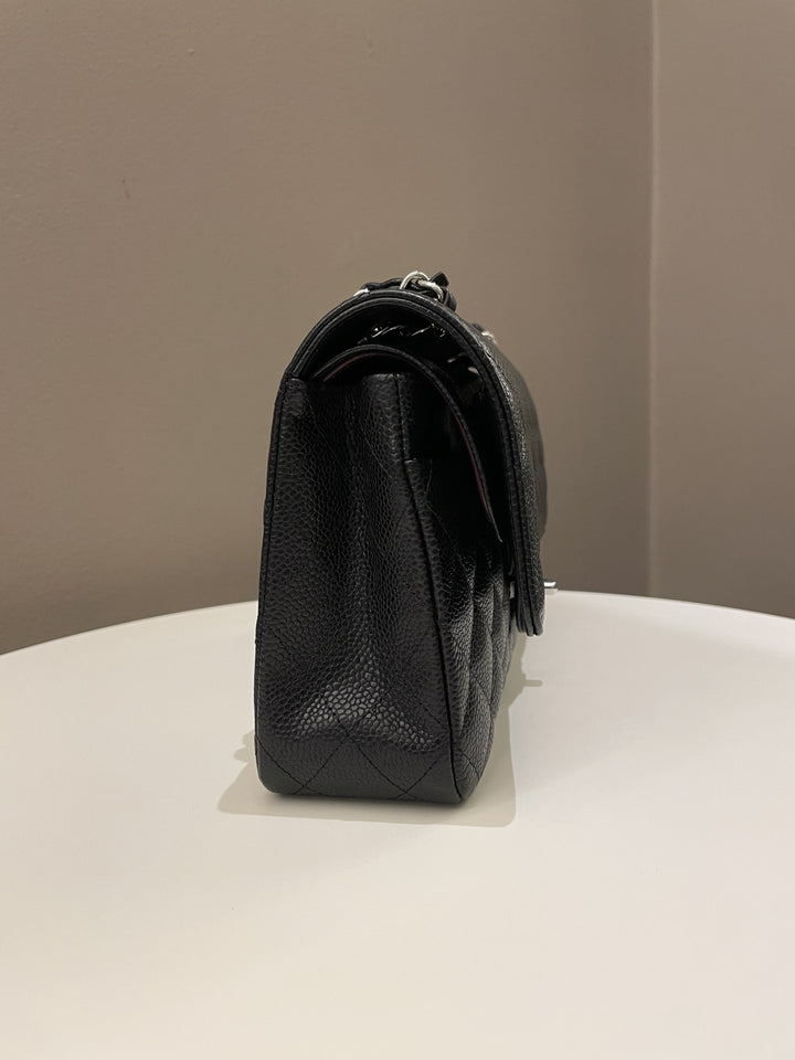 Chanel Classic Quilted Medium Double Flap Black Caviar