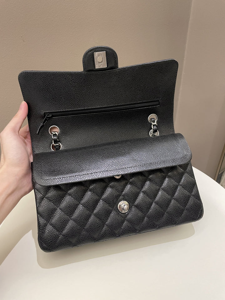 Chanel Classic Quilted Medium Double Flap Black Caviar