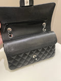 Chanel Classic Quilted Medium Double Flap Black Caviar