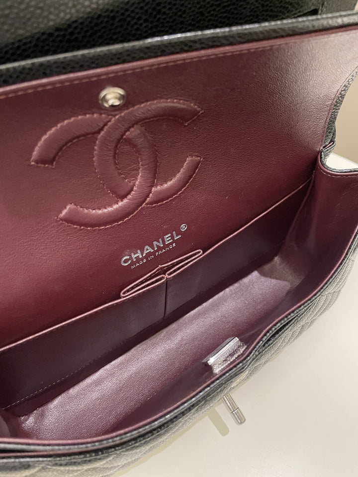 Chanel Classic Quilted Medium Double Flap Black Caviar