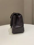 Chanel Classic Quilted Mini Square Dark Purple Lambskin