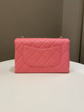 Chanel 22S Wrapped Top Handle Pink Lambskin