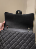 Chanel Classic Quilted Maxi Single Flap Black Caviar