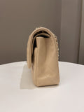 Chanel Classic Quilted Medium Double Flap Beige Caviar