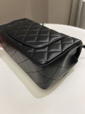 Chanel Classic Quilted Mini Rectangular Black Lambskin
