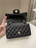 Chanel Classic Quilted Mini Rectangular Black Lambskin
