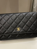Chanel Classic Quilted Wallet on Chain Black Caviar