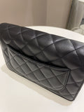 Chanel Classic Quilted Wallet on Chain Black Lambskin