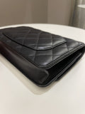 Chanel Classic Quilted Wallet on Chain Black Lambskin