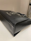 Chanel Studded Deauville Shopper Tote Black Caviar