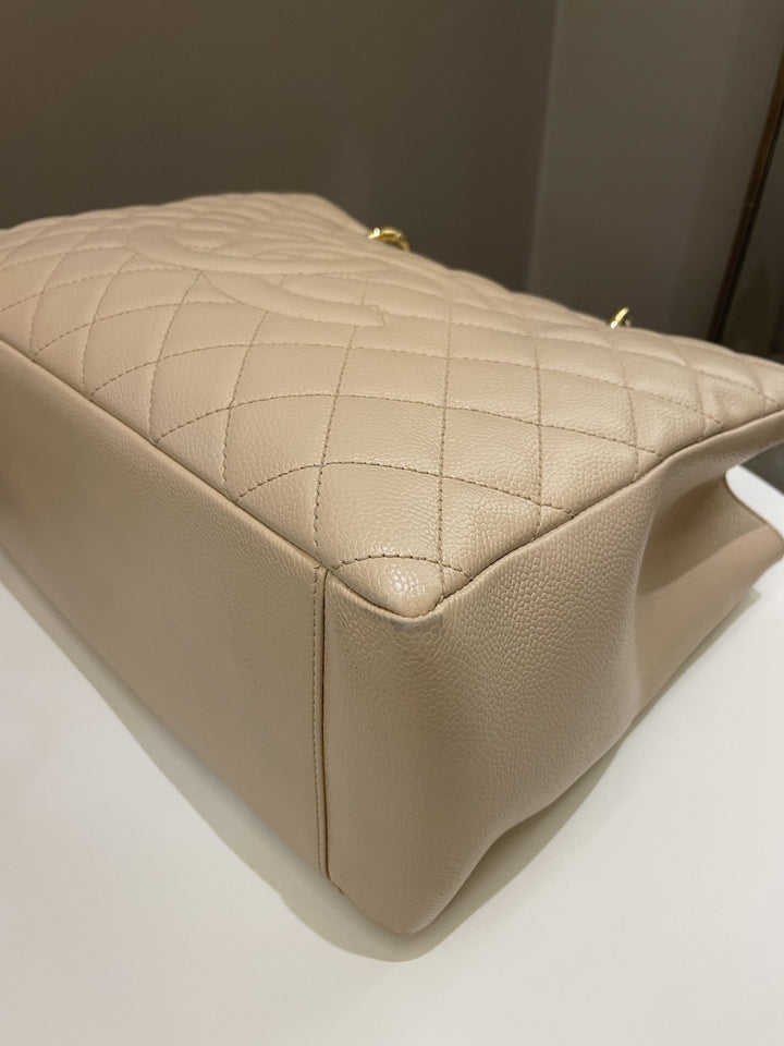 Chanel Classic Quilted GST Beige Caviar