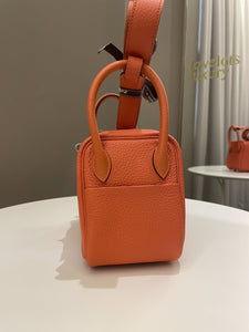 Hermes Mini Lindy Feu Clemence