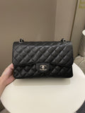 Chanel Classic Quilted Jumbo Double Flap Black Caviar