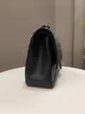 Chanel Classic Quilted Jumbo Double Flap Black Caviar
