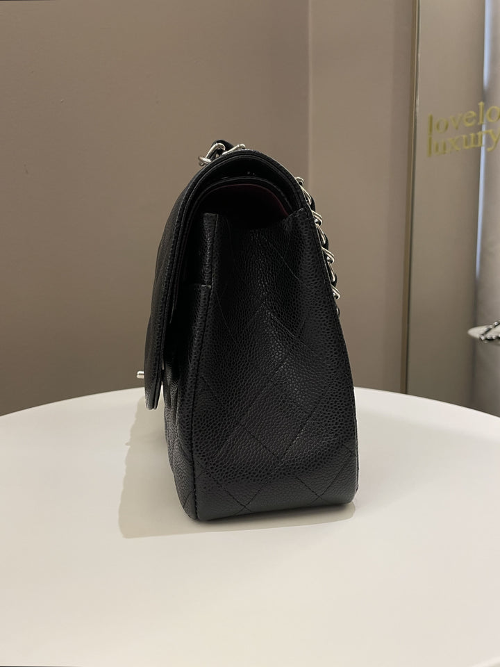 Chanel Classic Quilted Jumbo Double Flap Black Caviar