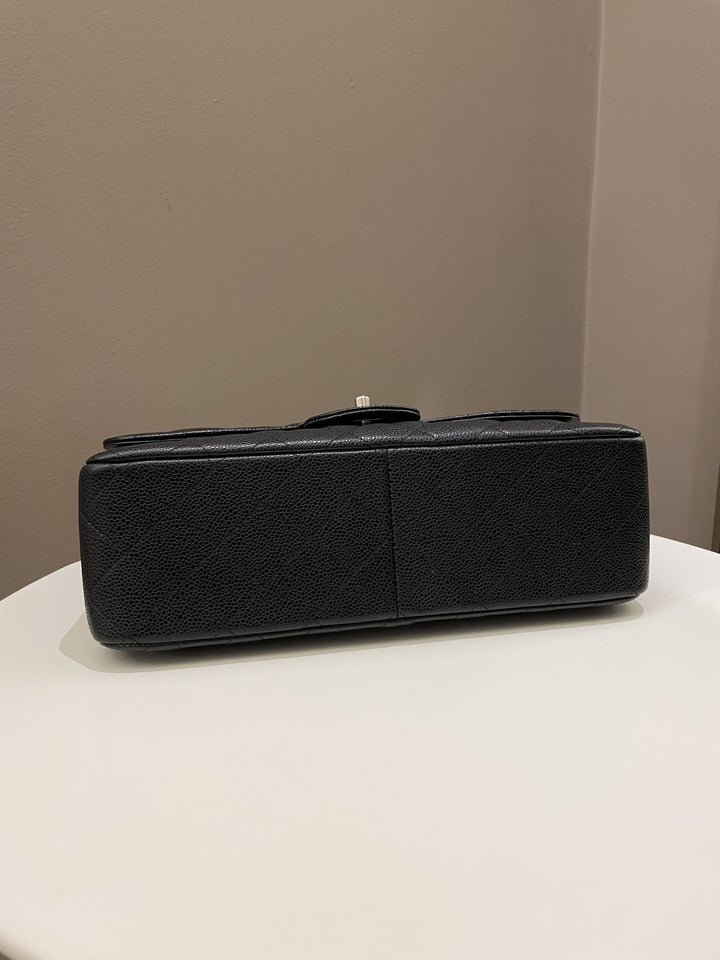 Chanel Classic Quilted Jumbo Double Flap Black Caviar