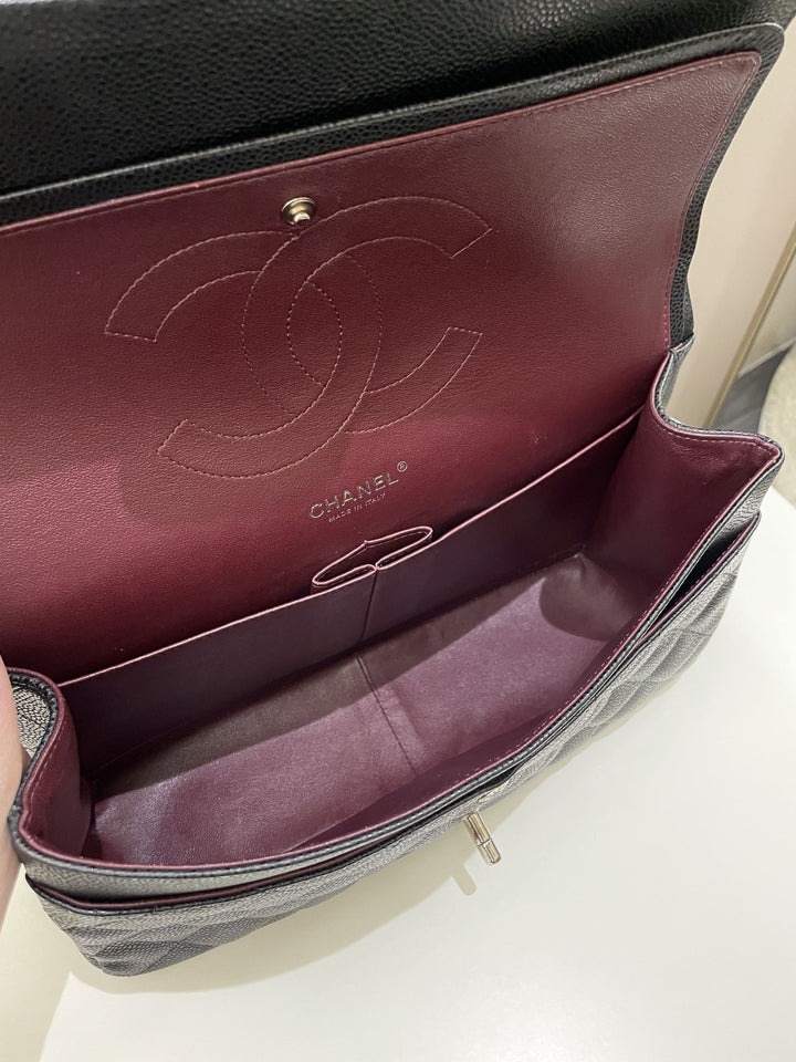 Chanel Classic Quilted Jumbo Double Flap Black Caviar