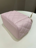 Chanel 22P Quilted Coco Vanity Rectangular Rose Clair Lilac Caviar