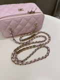 Chanel 22P Quilted Coco Vanity Rectangular Rose Clair Lilac Caviar
