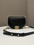 Chanel Quilted Curve Boy Bag Black Caviar