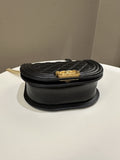 Chanel Quilted Curve Boy Bag Black Caviar