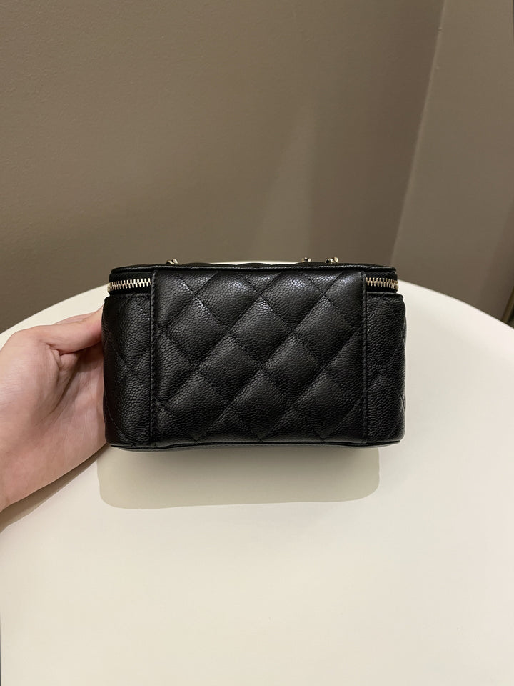 Chanel 22P Quilted Coco Vanity Rectangular Black Caviar
