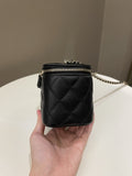 Chanel 22P Quilted Coco Vanity Rectangular Black Caviar