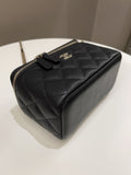Chanel 22P Quilted Coco Vanity Rectangular Black Caviar