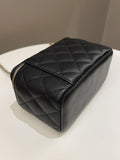 Chanel 22P Quilted Coco Vanity Rectangular Black Caviar
