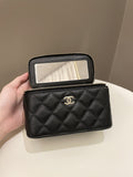 Chanel 22P Quilted Coco Vanity Rectangular Black Caviar