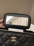 Chanel 22P Quilted Coco Vanity Rectangular Black Caviar