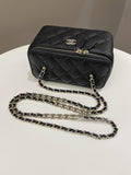 Chanel 22P Quilted Coco Vanity Rectangular Black Caviar