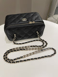 Chanel 22P Quilted Coco Vanity Rectangular Black Caviar