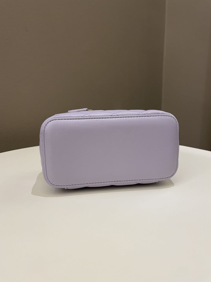 Chanel 21K Top Handle Vanity Rectangular Lilac Lambskin