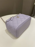 Chanel 21K Top Handle Vanity Rectangular Lilac Lambskin