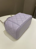 Chanel 21K Top Handle Vanity Rectangular Lilac Lambskin