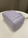 Chanel 21K Top Handle Vanity Rectangular Lilac Lambskin