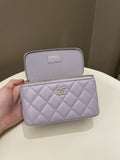 Chanel 21K Top Handle Vanity Rectangular Lilac Lambskin