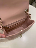 Chanel Classic Quilted Mini Square Light Pink Lambskin