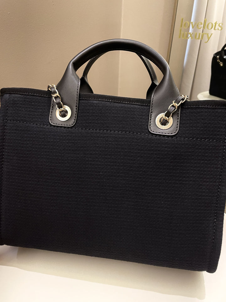 Chanel Deauville Shopper Tote Black