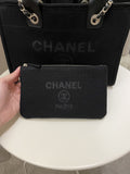 Chanel Deauville Shopper Tote Black