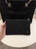 Chanel Deauville Shopper Tote Black